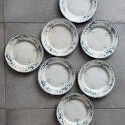 Lot of 7 flat plates Boulenger Choissy le Roi
