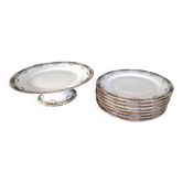 Service à desserts en porcelaine de Limoges pour 12 p., Jean Boyer et Nardon Lafarge (1920 - 1934)