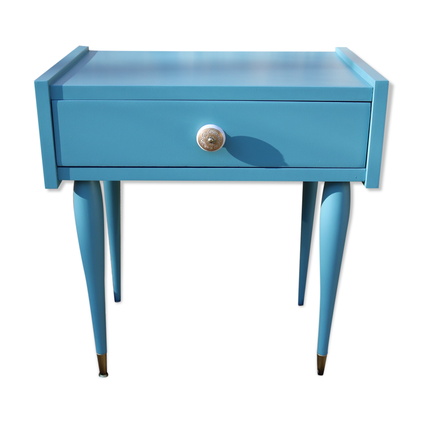 Chevet vintage bleu