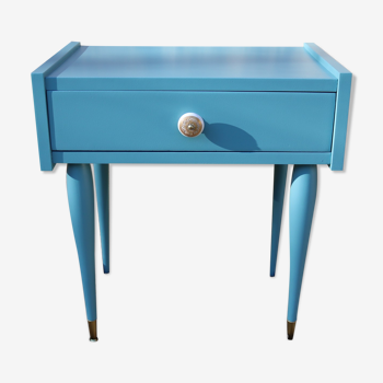 Vintage blue bedside