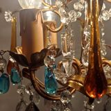 Crystal ceiling lamp. Spain, 1960s.