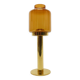 Hans-Agne Jakobsson Markaryd L 10232 Amber Glass Candle Holder 1960