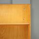 Vintage maple cabinet with drop-down front, Italian design, 1960s.