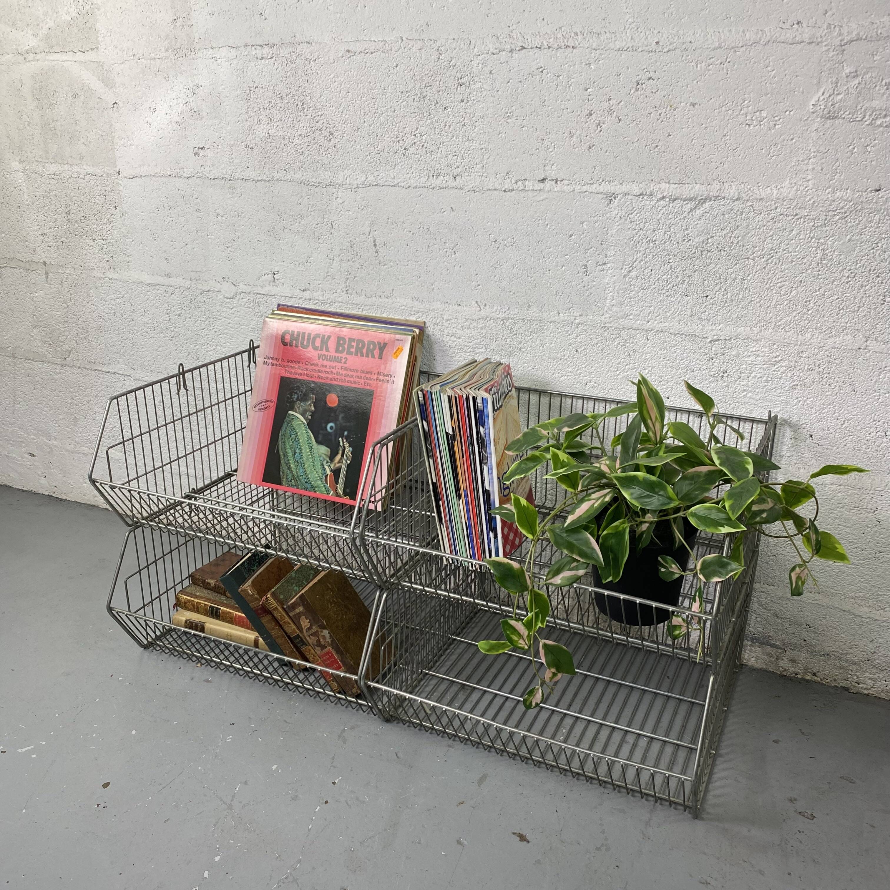 Modular industrial wire shelves