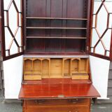 Mahogany inlaid desk bookcase