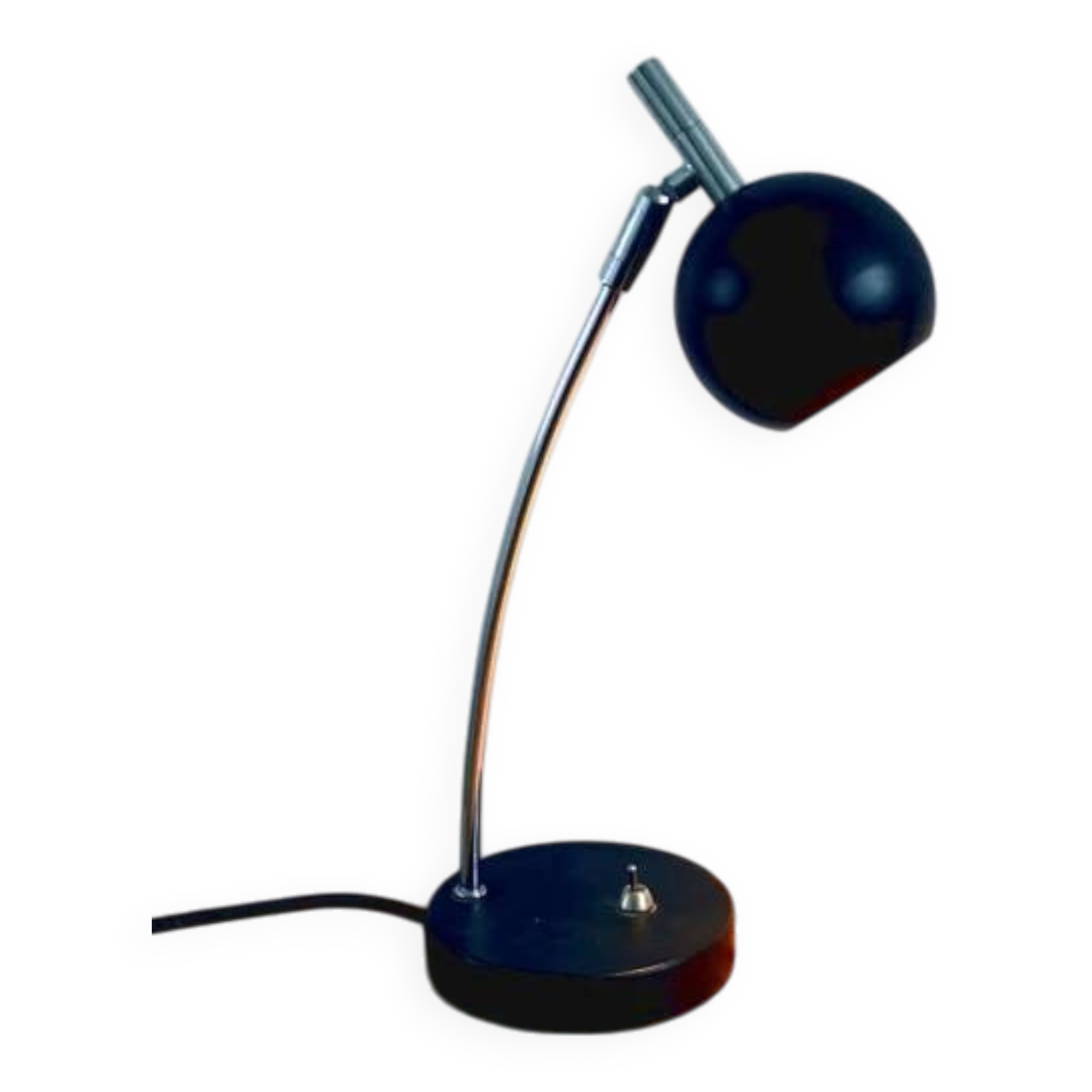 Vintage black eyeball lamp