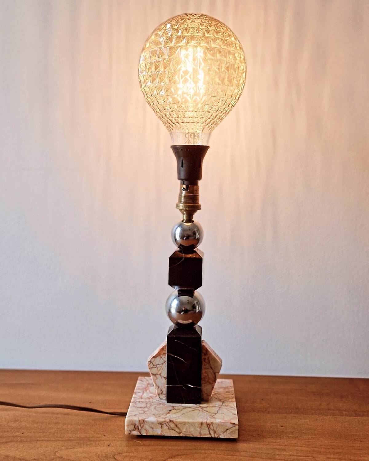 Art Deco modernist lamp base