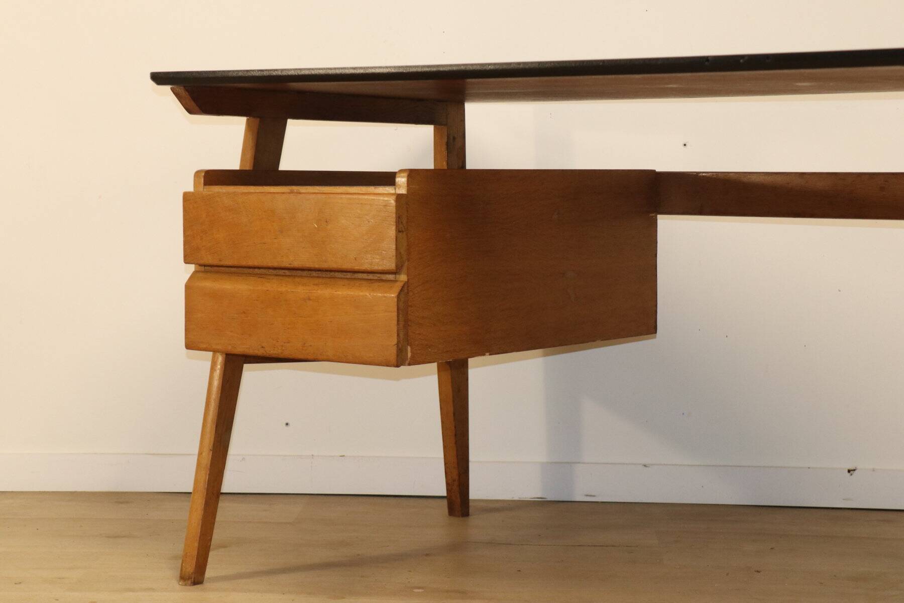 Vintage oak desk, 1950s