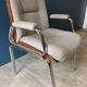 Wood and chrome armchair from the 70s.