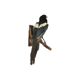 Taxidermy old stuffed bird magpie on branch wall decoration 40cm
