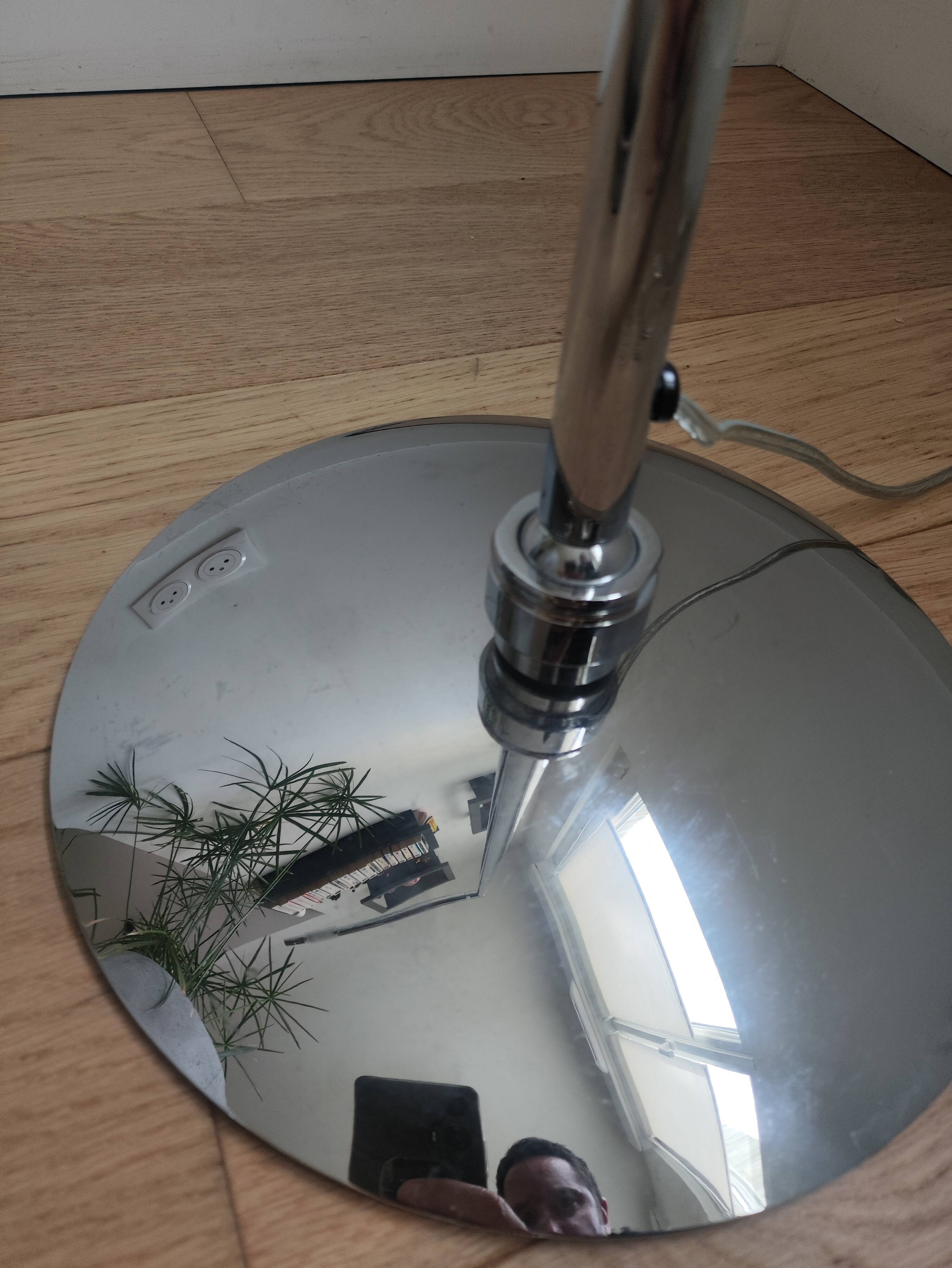 Lampe sur pied chrome zanata