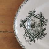 Serving dish in iron earth