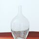 Large ribbed blown glass bottle vase - 1970s
