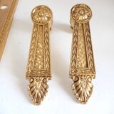 Bronze door plate and handles