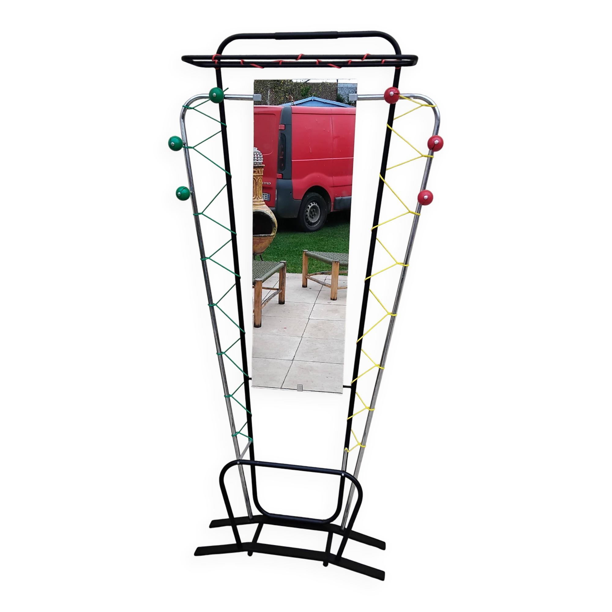 Vintage 50s/60s Scoubidou Balls Coat Rack