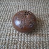 Handmade ceramic stoneware flowerpot vase pottery Scandinavian bohemian decoration thistles