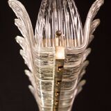 Luxury Large Size Art Decò Chandelier By Barovier e Toso, Murano Glass, 1940