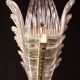 Luxury Large Size Art Decò Chandelier By Barovier e Toso, Murano Glass, 1940