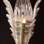 Luxury Large Size Art Decò Chandelier By Barovier e Toso, Murano Glass, 1940
