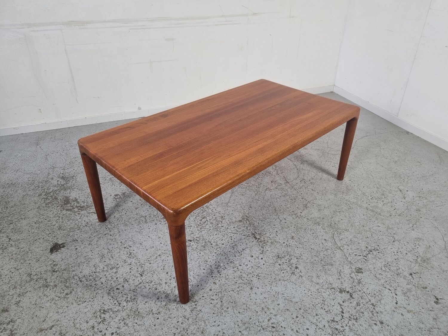 Scandinavian solid teak coffee table from Glostrup, Denmark 60s/70s