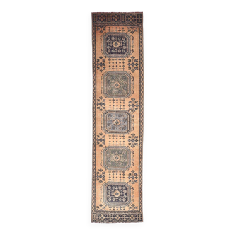 Tapis de couloir turc orange et bleu marine 87x337 cm SK 240636