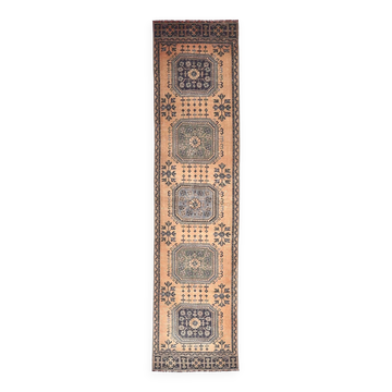 Tapis de couloir turc orange et bleu marine 87x337 cm SK 240636