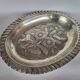 Antique Silver Plated Brass Oval Dish Fruit Bowl
