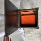 Wooden side table with secret storage