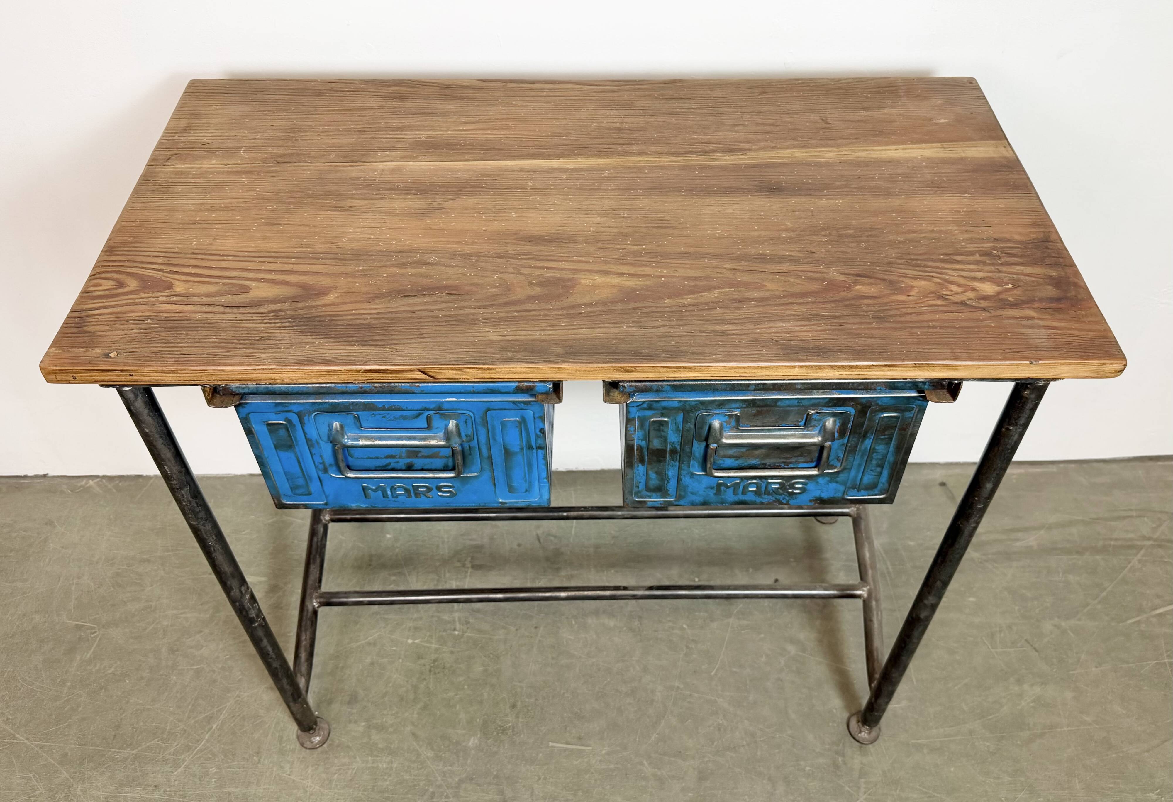 Vintage Industrial Worktable, 1960s