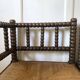 Pair of turned wood corner chairs, fireside chairs