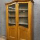 Bibliothèque Louis XV en bois clair vers 1800