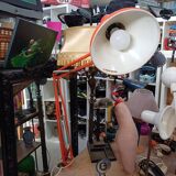 Vintage orange architect lamp 1960/70