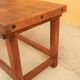 Solid wood workshop table