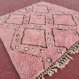 Moroccan geometric rug pink 150/250cm