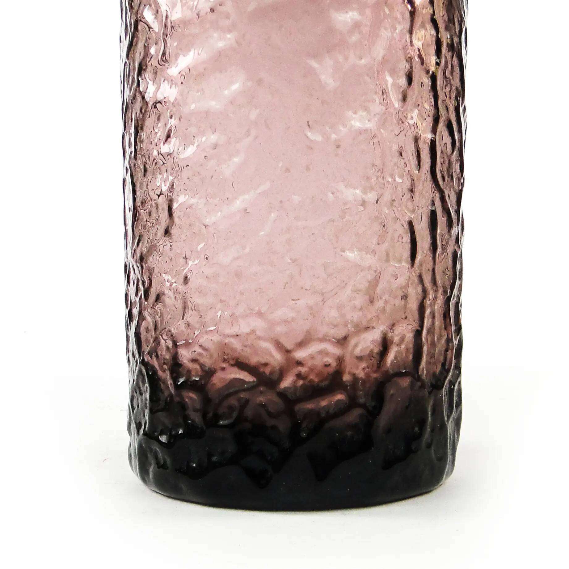 Water jug, modernism, amethyst glass, designed by W. Sarnecki, Poland, 1970s