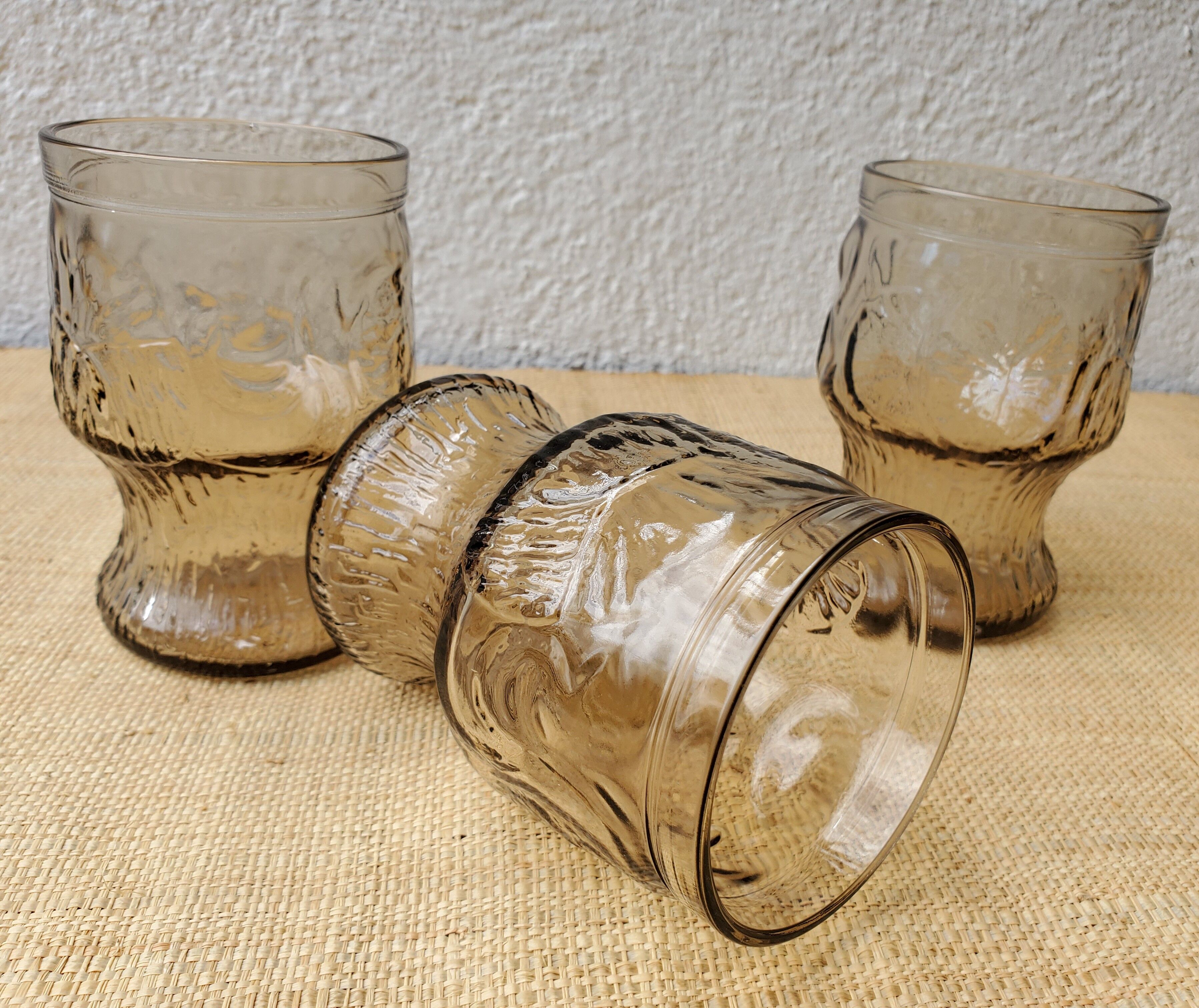 Lot de 4 verres fumés