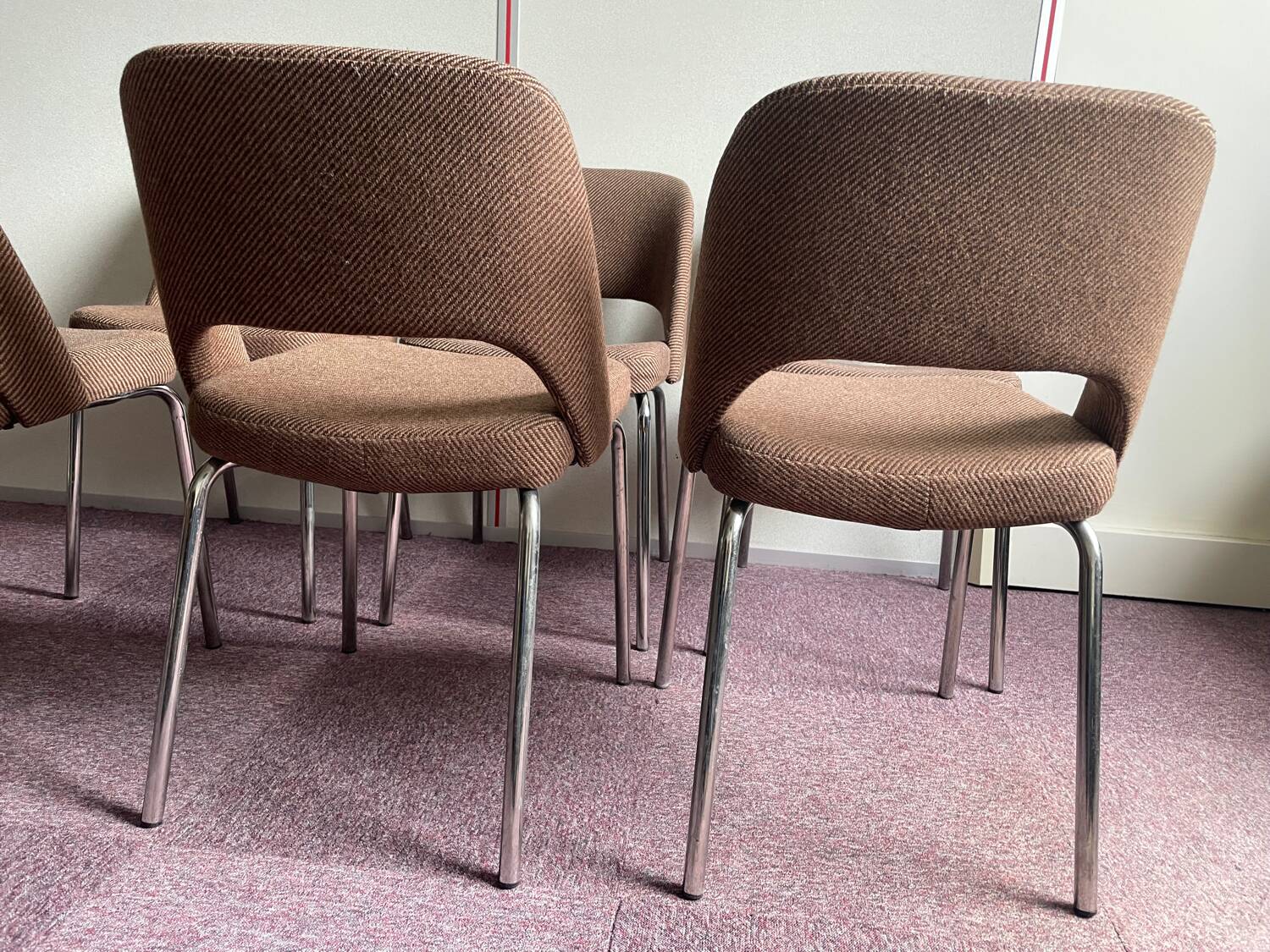 Set of 6 barrel chairs