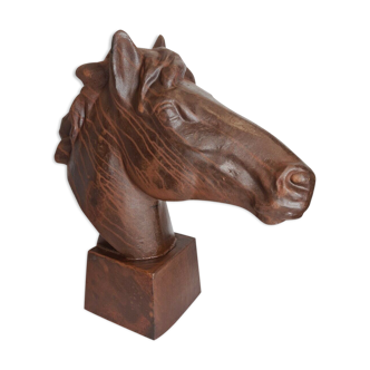 Cast iron horse head