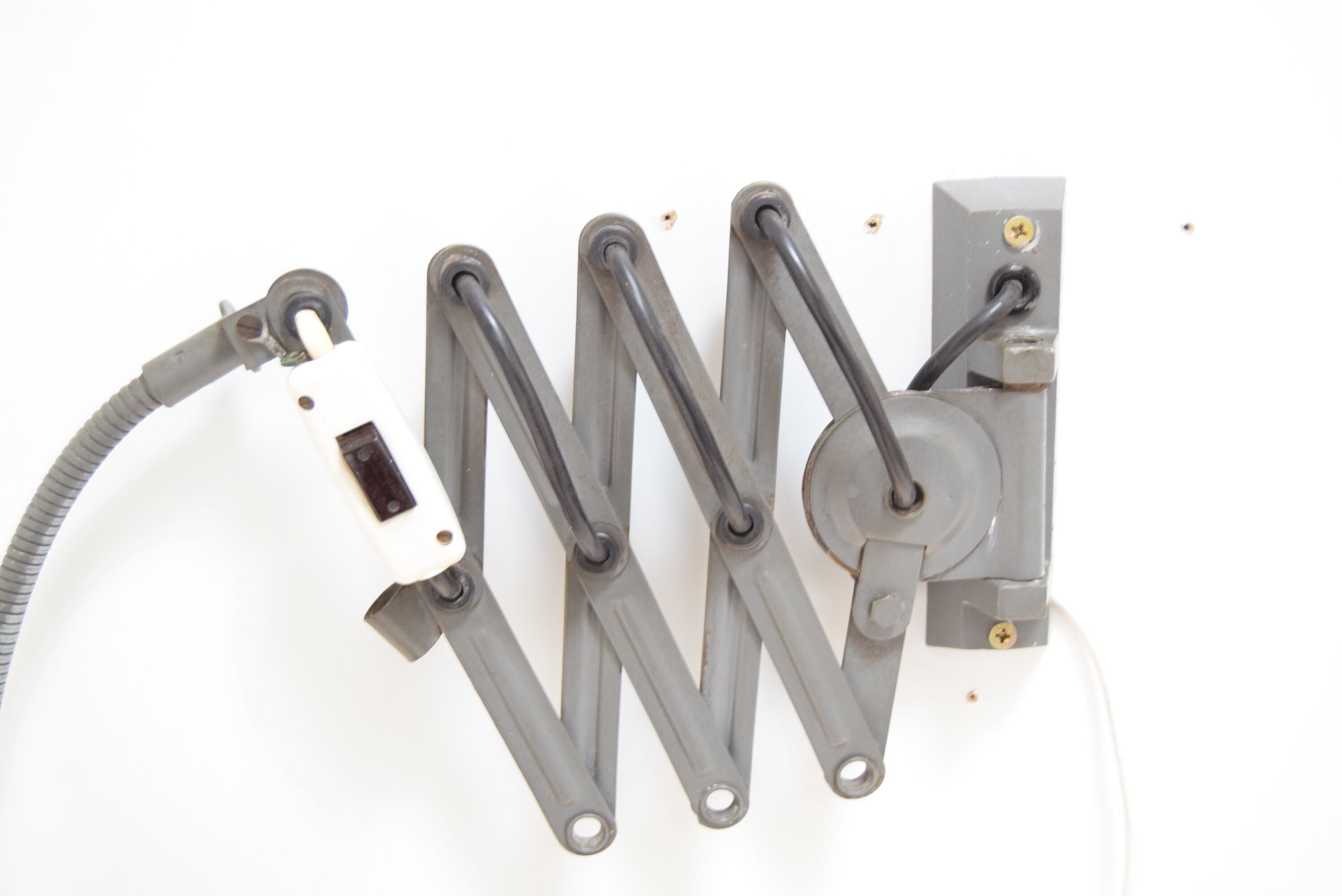 Adjustable Industrial Wall Lamp,Instala Decin,1960’s.