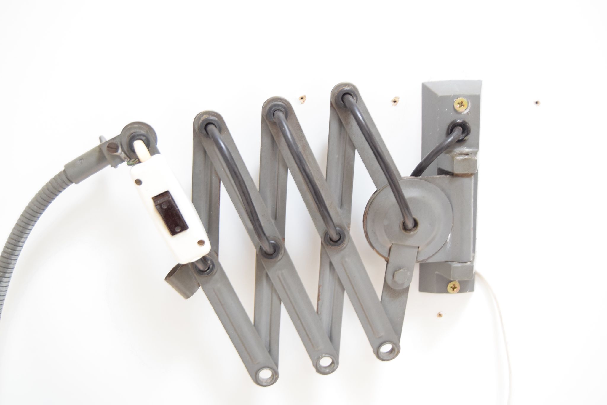 Adjustable Industrial Wall Lamp,Instala Decin,1960’s.