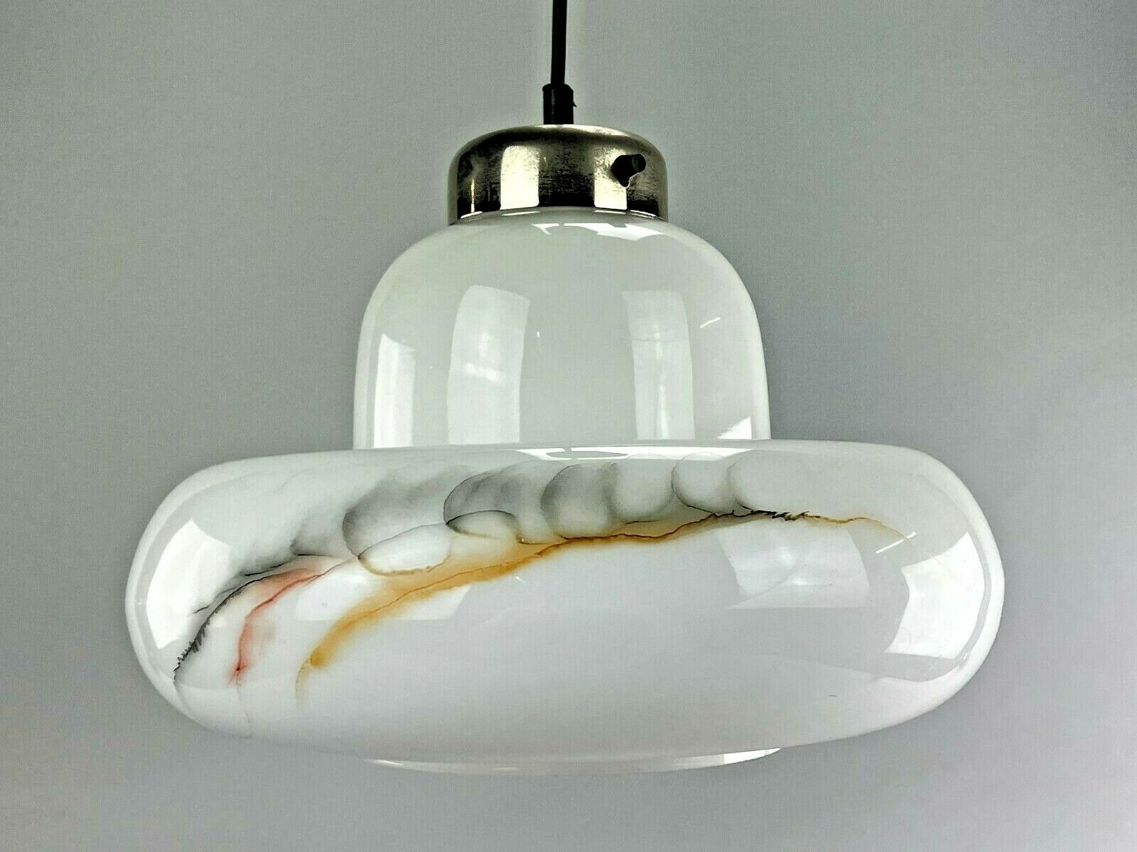 60s 70s lamp light hanging lamp glass ceiling lamp Space Age Design 60s