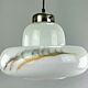 60s 70s lamp light hanging lamp glass ceiling lamp Space Age Design 60s