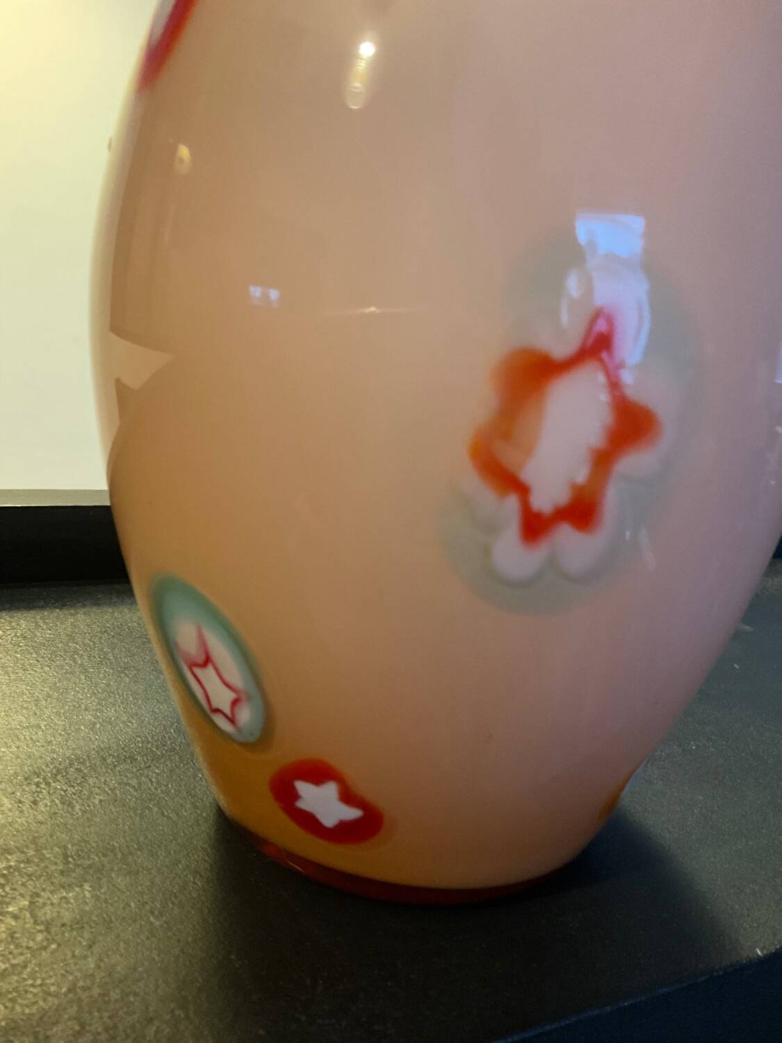 Vintage Murano millefiori vase