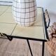 Black metal side table with scoubidou, 1950s