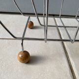 Sputnik Magazine Rack / Vinyl Record Holder - Chrome