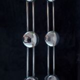 Pair of coat rack in chrome retro style