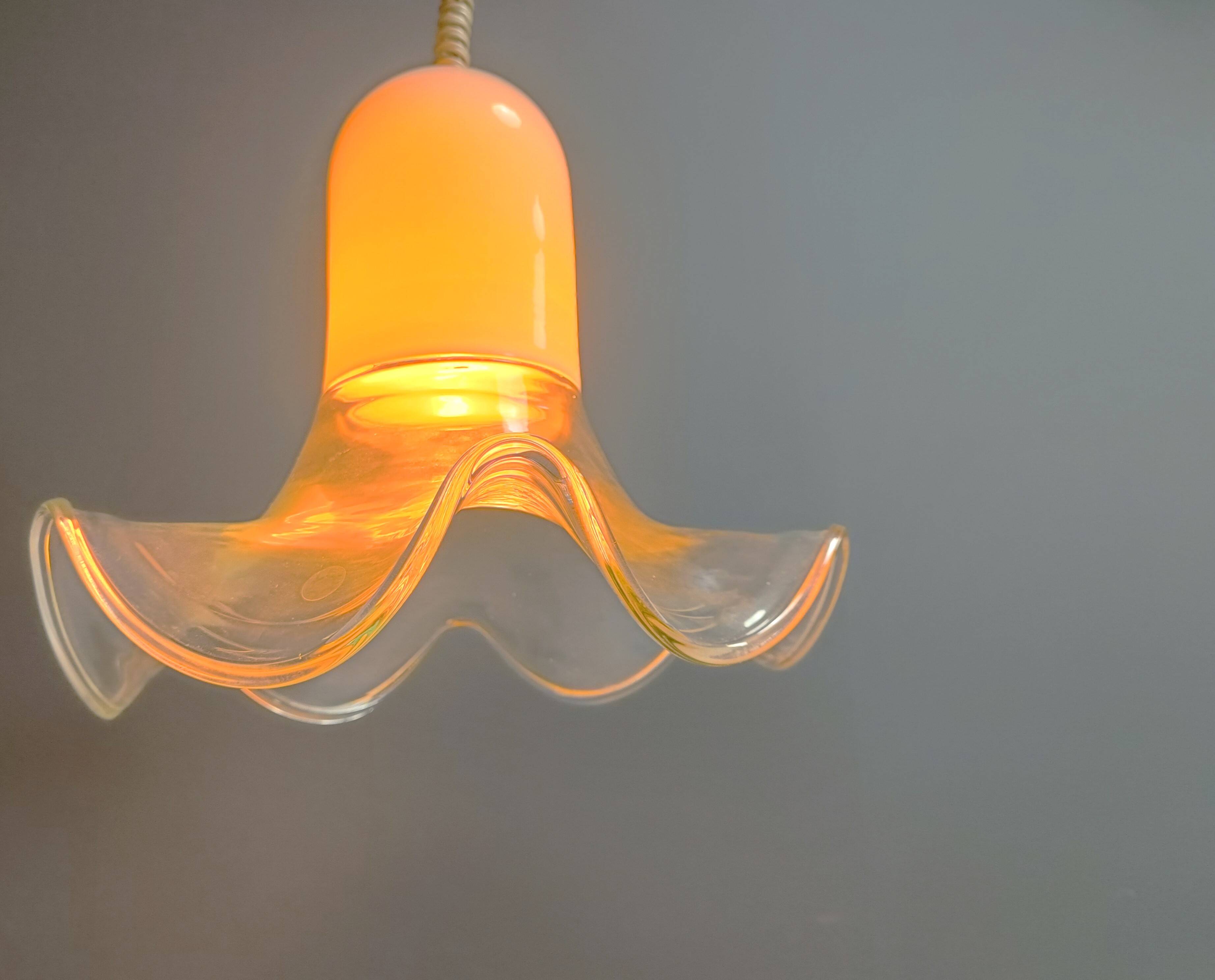 Murano pendant light by Roberto Pamio & Renato Toso, 1970s for Leucos