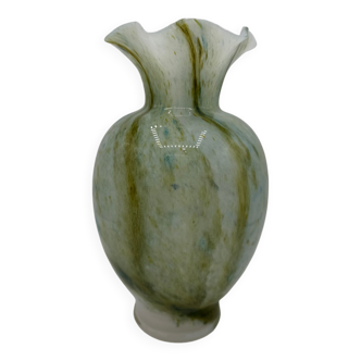 Vase opaline flammée