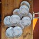 Set de 10 assiettes en terre de fer