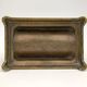 Old brass stamp box, floral decoration - twentieth century